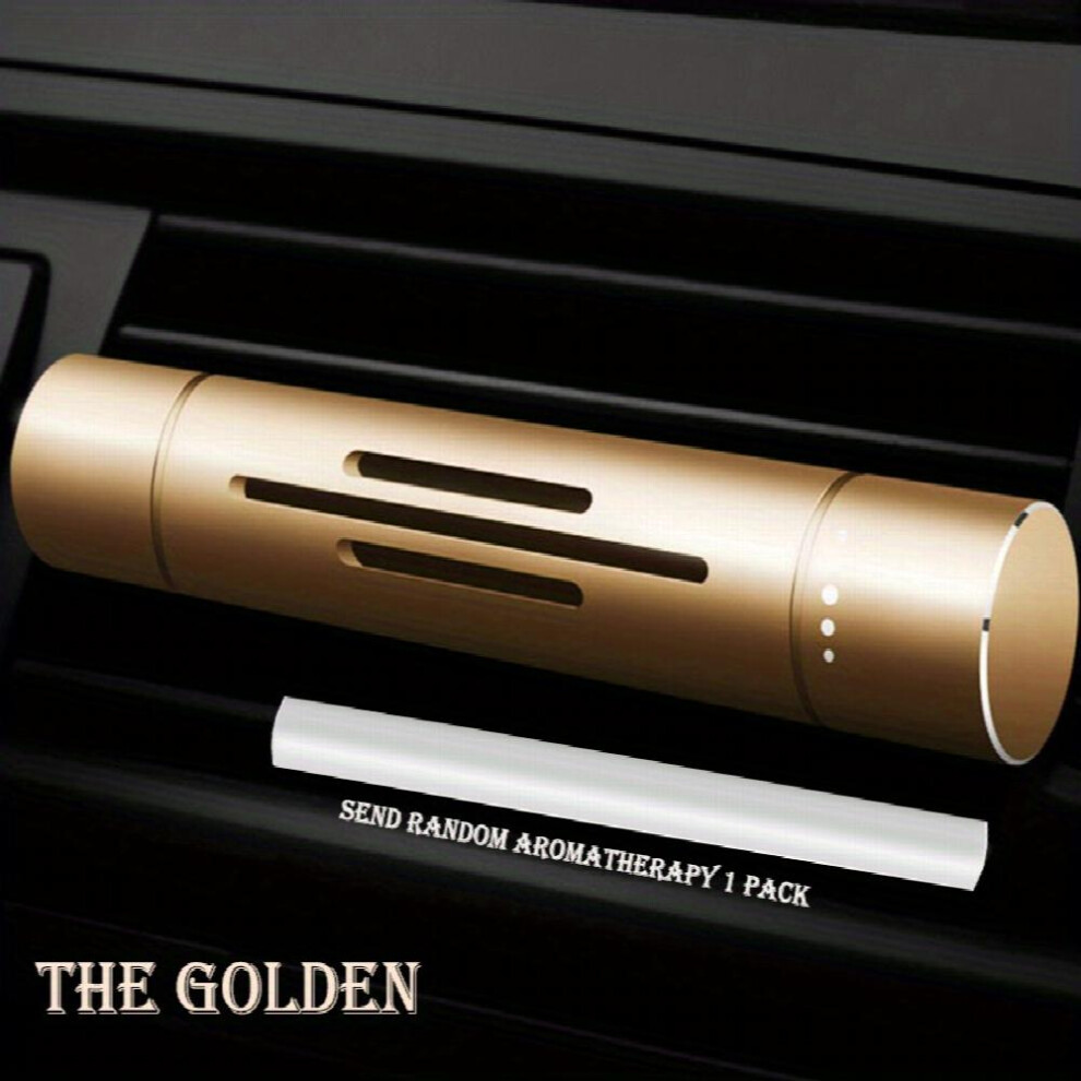 Aluminum Alloy Car Perfume Car Invisible Aromatherapy Stick Air Conditioning Outlet Clip Type Three Dimensional Decoration Car Aromatherapy 885677460308