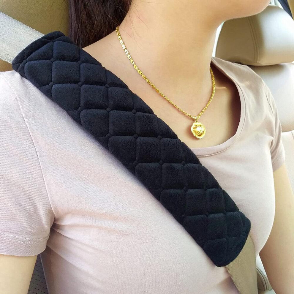Universal Car Seat Belt Cover Seat Belt Shoulder Pads Strap Covers Harness Pad For Car Bag 885677460650