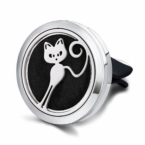 Aromatherapy Locket Car Diffuser Air Freshener Purifier With 10pcs Pads Randomly 1