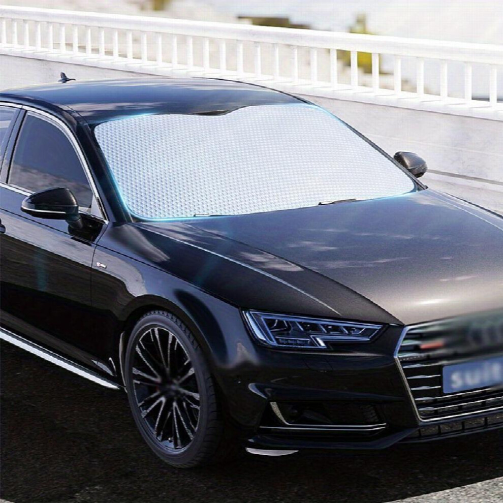 Car Sunshade Front Windshield Snow Block Frost Sun Block Heat Insulation Front And Rear Sun Block Dual Purpose Sunshade And Snow Block 885677460933