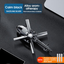 1pc Car Aromatherapy Helicopter Shape Decoration Ornaments Air Vent Rotating Solid Car Freshener Air Purifier