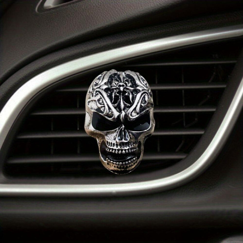 Car Air Freshener Skull Car Perfume Natural Scent Air Conditioner Aromatherapy Clip Car Deodorant Car Decoration 885677461299