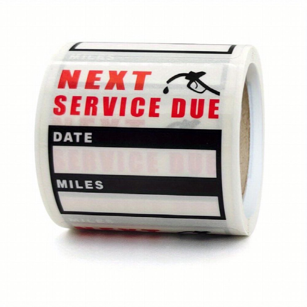 120 Sheets Per Roll Car Change Sticker Maintenance Expiration Reminder Waterproof Window Sticker Adhesive Label 885677462036