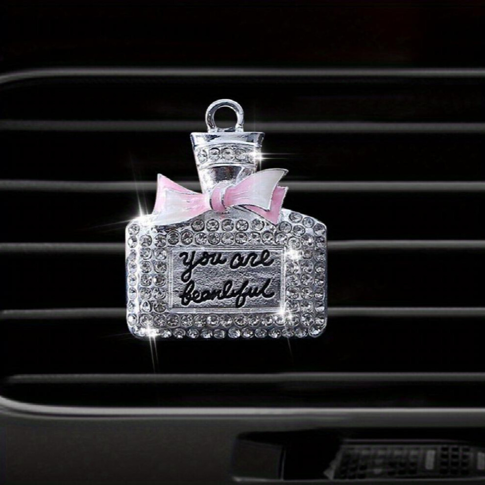 Air Outlet Perfume Clip Creative High End Artificial Diamond Mounted Perfume Bottle Car Air Conditioner Decoration Car Fragrance Clip Decoration 885677462746
