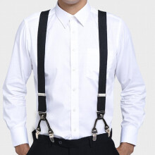 Mens Business Suspenders Y Type Elastic Suspenders Adjustable Trousers Suspenders