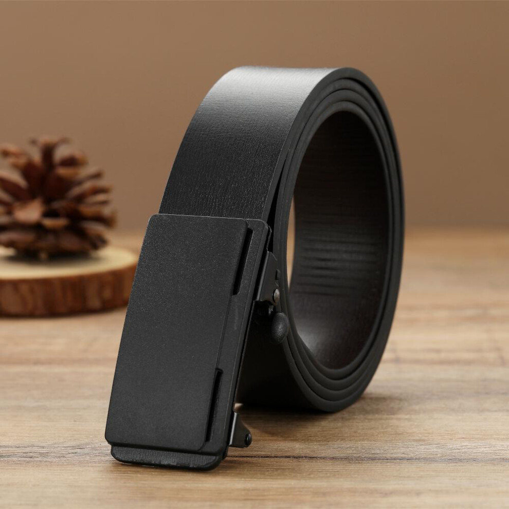 1pc Mens Automatic Buckle Belt Mens Vintage Leather Belt Leather Belt-image-OPC-PC6CRKK-NEW