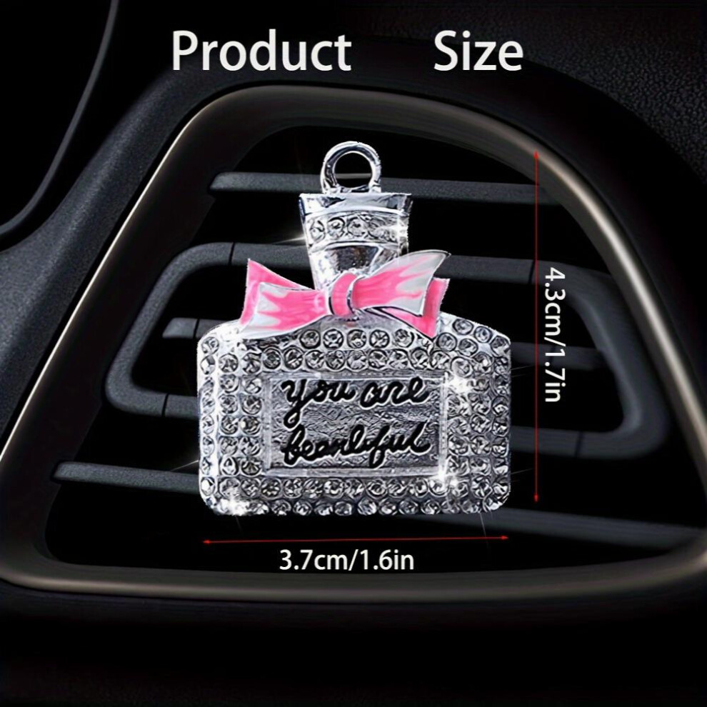 1Pc Car Air Vent Clip Ornament Crystal Car Diffuser Bling Rhinestone Diffuser Vent Clip Car Freshener Car Accessories For Women 885677463163