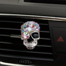 Creative Car Air Freshener Resin Skull Auto Air Conditioning Air Outlet Fragrance Clip Decoration Ornaments Car Perfume