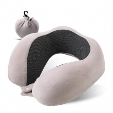 100 Pure Memory Foam Travel Neck Pillow Soft Comfort & Support for Airplane Car Office & Home Rest