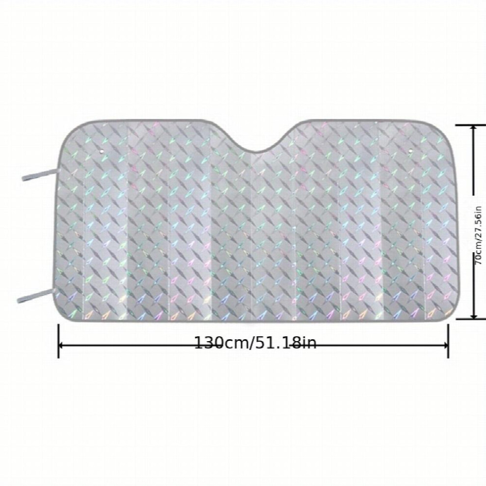 Car Sunshade Front Gear Thickened Laser Sunshade Summer Sun Protection Heat Insulation Sun Visor 885677463873