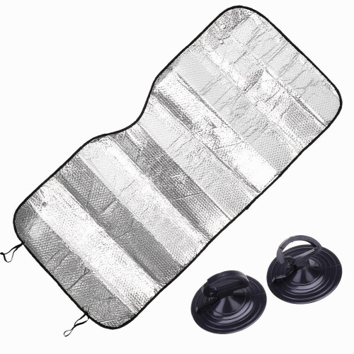 Protect Your Car from UV Rays with this Foldable Aluminum Foil Windshield Sunshade 1