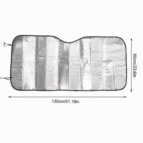 Protect Your Car from UV Rays with this Foldable Aluminum Foil Windshield Sunshade 2