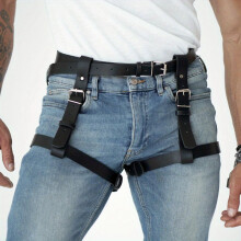 PU Leather Garter Mens Belt Body Leg Belt Dress Up Accessories For Party Costume Club