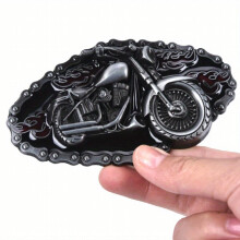 1pc Motorcycle Shape Denim Alloy Style Belt Buckle Vintage Belt Buckle For Men