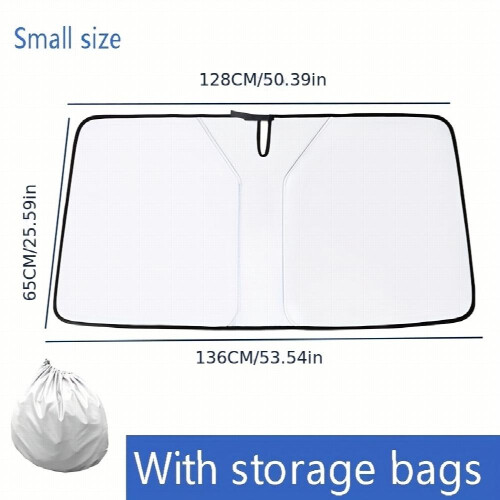 Keep Your Car And Protected With This Portable Double Layer Windshield Sun Shade