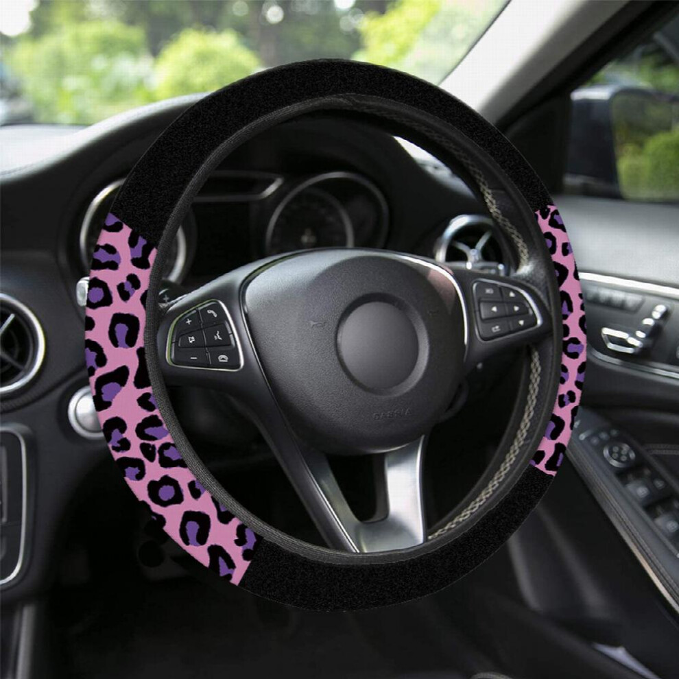 Leopard Series Steering Wheel Cover Car Steering Wheel Cover Universal 15 Inch Car Accessories Protector 885677464344