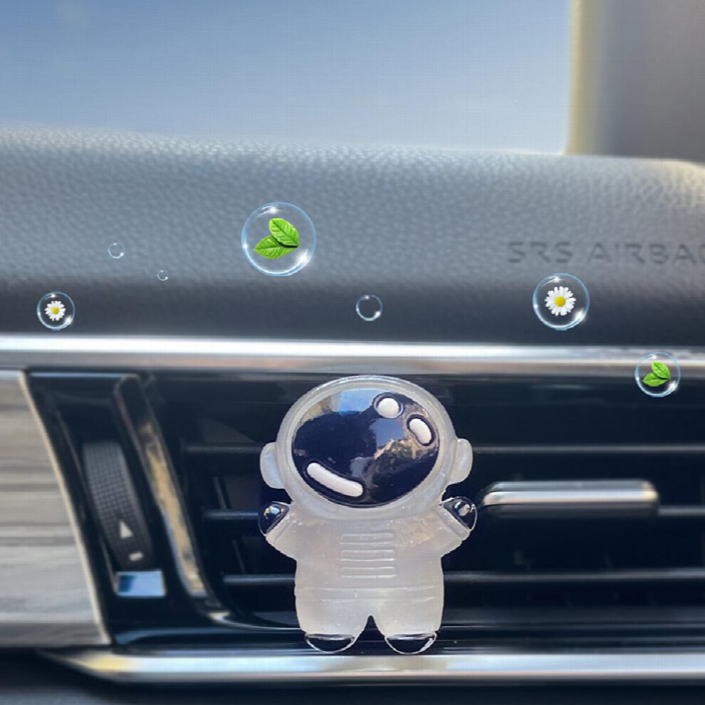 1Pc Cartoon Astronaut Shape Fragrance Diffuser Car Air Vent Clip Aromatherapy Car Air Freshener Perfume Car Air Fresh Accessories 885677464900