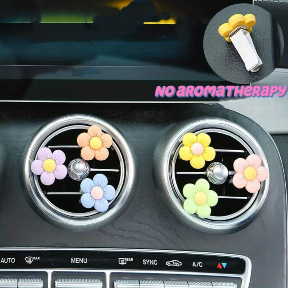 Car Air Outlet Perfume Cartoon Small Flower Car Aromatherapy Air Conditioning Outlet Decoration Car Aromatherapy 885677465174