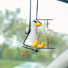 Swing Duck Car Ornament Swing Duck Car Pendant Rearview Mirror Interior Ornament Supplies Decorative Accessories Sunglass Duck