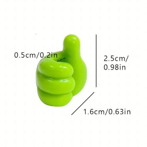10pcs Car Home Random Thumb Cable Organizer Hook Hub Creative Data Cable Storage Fixed No Marks No Punch Sticky Hook 2