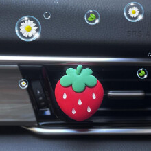 1pc Car Air Vent Aromatherapy Clip Strawberry Car Air Freshener Fragrance Diffuser Car Interior Decoration Car Accessories