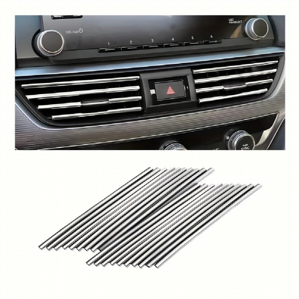 20Pcs Car Universal Waterproof Bendable Air Vent Decorative Strips Perfect Fit For Most Car Air Conditioners 885677466232