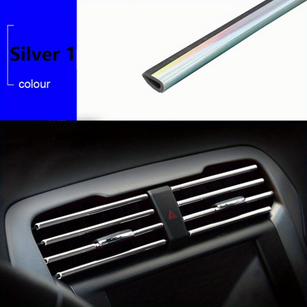 10Pcs Car Air Outlet Decorative Strip U Shaped Decorative Strip Upgrade Your Car Interior With Styling Accessories 885677466416