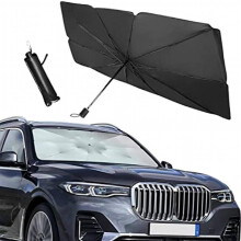 Car Windshield Sun Shade 78 74cmx 132 08cm Foldable Umbrella Sunshade Cover For Most Cars Reflective Sunshade For Car Front Windshield
