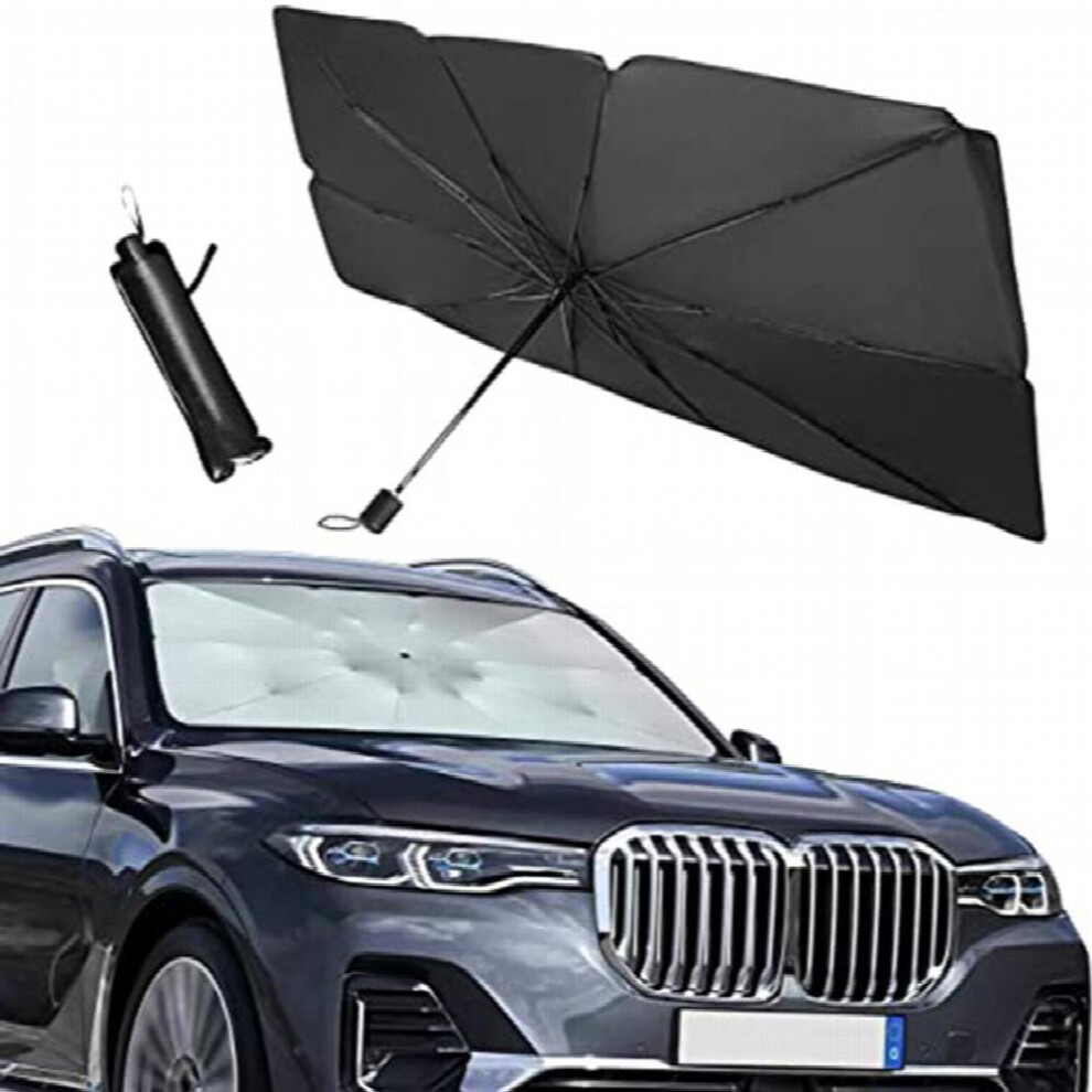 Car Windshield Sun Shade 78 74Cmx 132 08Cm Foldable Umbrella Sunshade Cover For Most Cars Reflective Sunshade For Car Front Windshield 885677466454