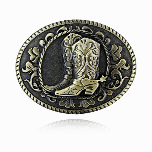 Western Cowboy Style Classic Versatile Shoes Pattern Belt Buckle