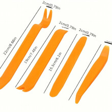 TISHRIC 4Pcs Car Audio Disassembly Tool Plastic Pry Bar Door Kit Car Door Clip Panel Audio Interior Removal Installer Pry Automotive Kit Modification