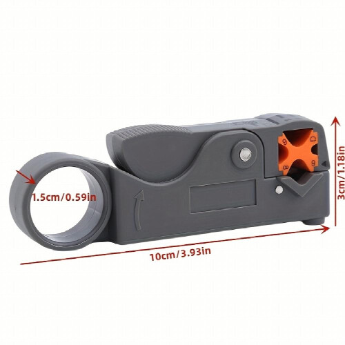 Easily Strip Coax Cables with this Grey Coax Cable Stripper 2