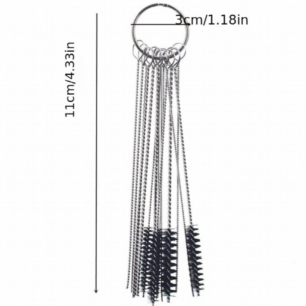 15Pcs Carburetor Cleaning Brush Set 10 Needles & 5 Brushes For Carbon Dirt Jet Cleaning 885677467635