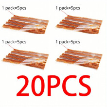 20pcs Car Tire Repair Tools Kit With Rubber Strips Tubeless Tyre Puncture Studding Plug Set For Truck Motorcycle