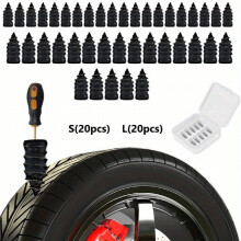 40pcs S 20pcs L 20pcs Separately Packaged Vacuum Tire Quick Repair Kit With Spiral Rubber Nails Suitable For Automobiles And Motorcycles