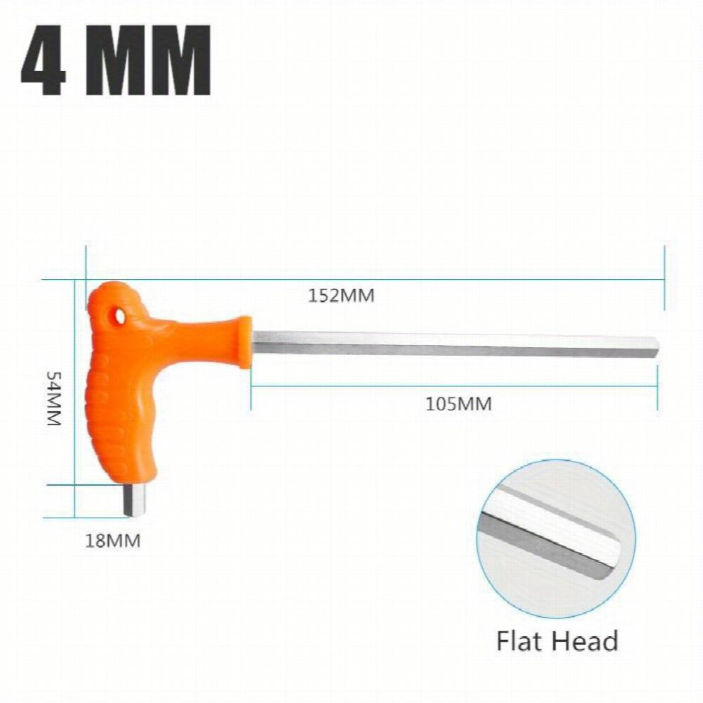 4Mm T Shaped Hexagonal Wrench With Labor Saving Handle And Flat Ball Head 885677487244