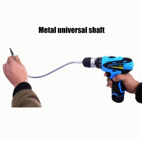 1 4 Metal Flexible Shaft Batch Head Drill Screwdriver Bit Connecting Rod function Drill Hose Cardan Shaft Soft Extension Socket Tool 2