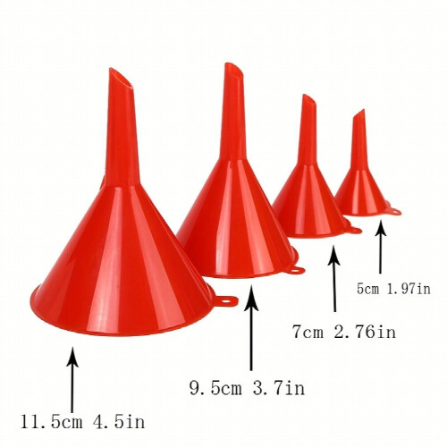 Set Of 4 purpose purpose Funnels Funnels For Adding Various Liquids 2