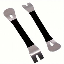 Durable Stainless Steel Car Trim Removal Tool Two End Level Pry Tool For Door Panel Audio Terminal & Fastener Driver