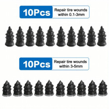 10pcs Vacuum Tire Repair Nails Car Motorcycle Biker Wheels Tire Repair Rubber Nail