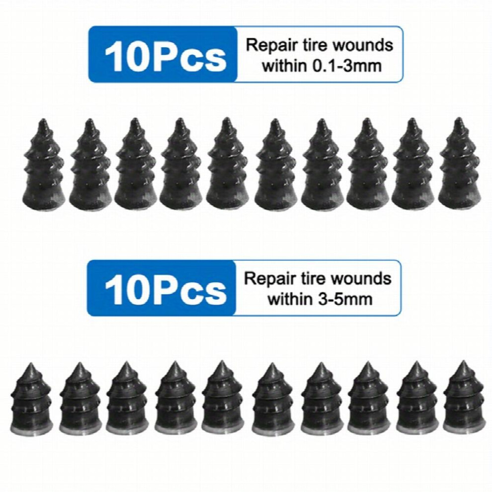 10Pcs Vacuum Tire Repair Nails Car Motorcycle Biker Wheels Tire Repair Rubber Nail 885677487480