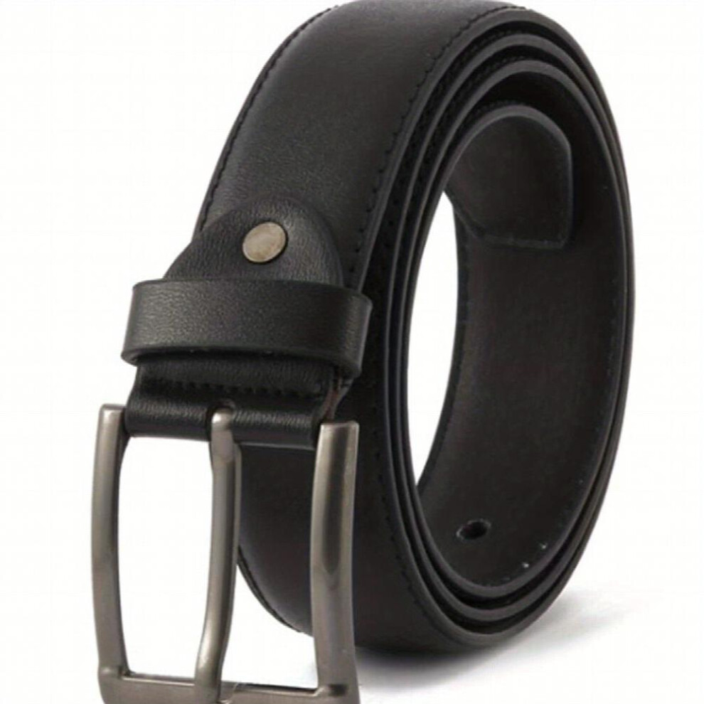 1pc PU Pin Buckle Belt Leather Belt For Men-image-OPC-PC6CS2S-NEW