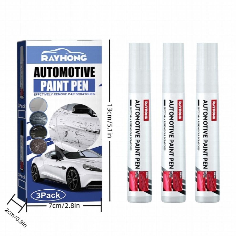 3Pcs Car Touchup Pens Restore Your Vehicles Paint & Repair Scratches Instantly 885677488401