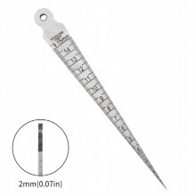 1 15mm Wedge Feeler Gap Hole Taper Gauge Stainless Steel Ruler Welding Inspection Taper Gauge Metric Imperial Measure Tool