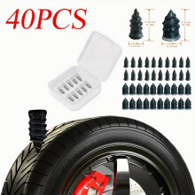 40pcs Tire Repair Rubber Nails 20 Small Nails & 20 Large Nails Self Service Tire Repair Rubber Screws For Car Motorcycle Tire Puncture Repair