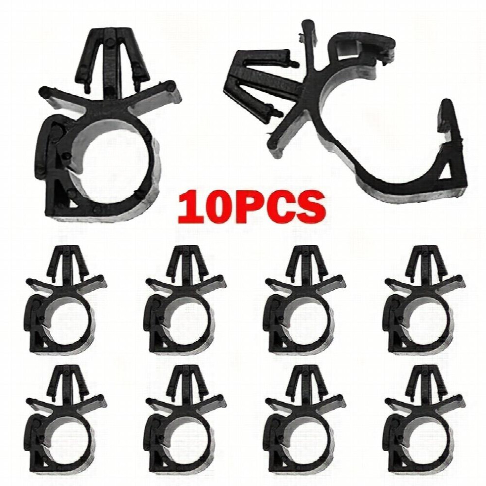 10Pcs Car Wiring Harness Fastener Route Fixed Retainer Clip Corrugated Pipe Tie Wrap Cable Clamp Pipe Beam Line Hose Bracket 885677490527