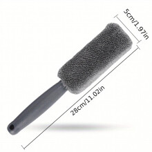 Motorcycle Tire Brush Hub Cleaning Brush Braid Cloth Cleaning Brush Tire Inner Corner Cleaning Brush