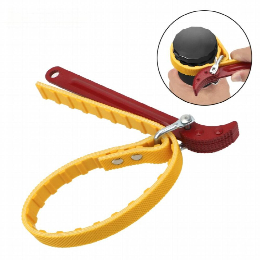 Adjustable Strap Opener Chain Filter Belt Wrench Puller Spanner Cartridge Disassembly Repair Tool Motorcycle Car Accessories 885677490695