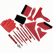 21pcs Car Vinyl Film Wrapping Tools Car Sticker Film Scraper Kit Auto Felt Squeegee Scraper Set Decal Plastic Accessories