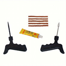 8 Pieces Flat Tire Repair Kit Tire Plug Kit With Tire Repair Strings Car Rubber Strips Plug